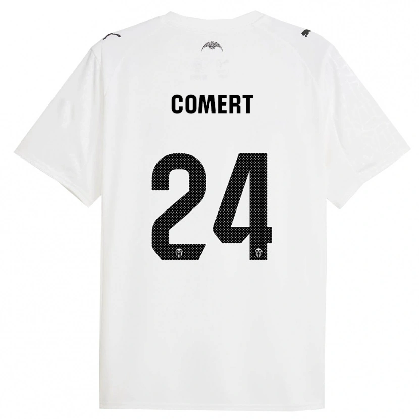 Danxen Enfant Maillot Eray Comert #24 Blanc Noir Tenues Domicile 2025/26 T-Shirt