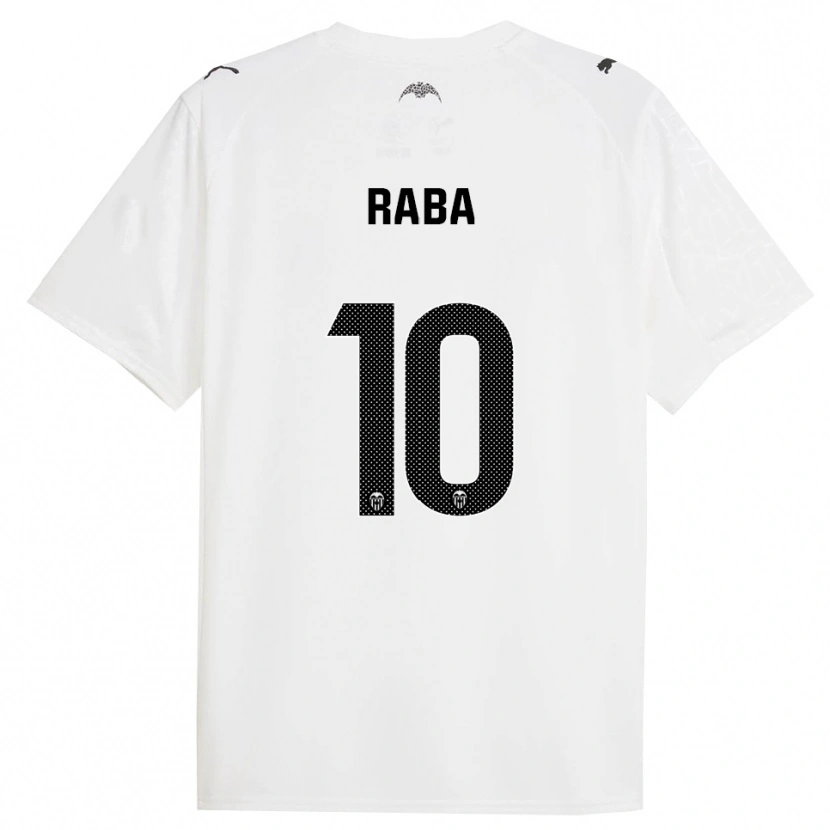Danxen Enfant Maillot Dani Raba #10 Blanc Noir Tenues Domicile 2025/26 T-Shirt