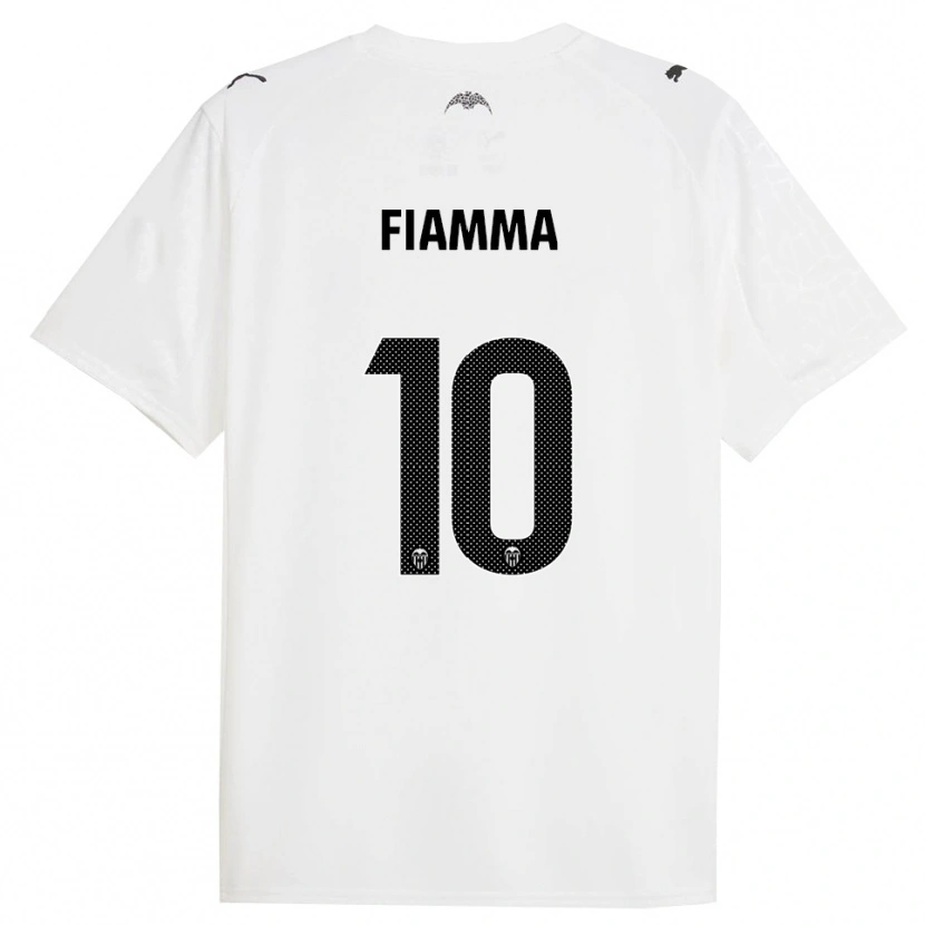 Danxen Enfant Maillot Fiamma #10 Blanc Noir Tenues Domicile 2025/26 T-Shirt