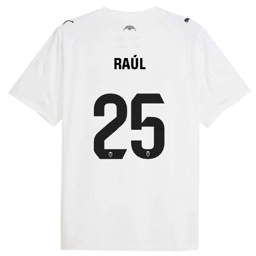 Danxen Enfant Maillot Raúl Jiménez #25 Blanc Noir Tenues Domicile 2025/26 T-Shirt