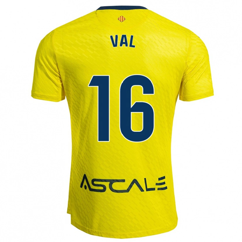 Danxen Enfant Maillot Brais Val #16 Jaune Marine Tenues Domicile 2025/26 T-Shirt