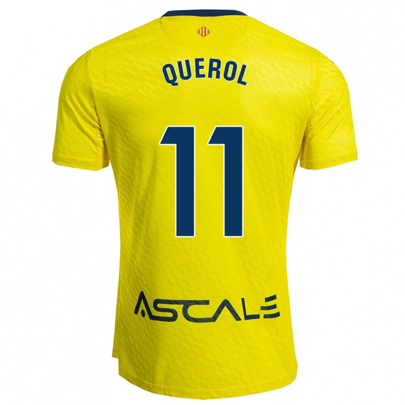 Danxen Enfant Maillot Marta Querol Gil #11 Jaune Marine Tenues Domicile 2025/26 T-Shirt
