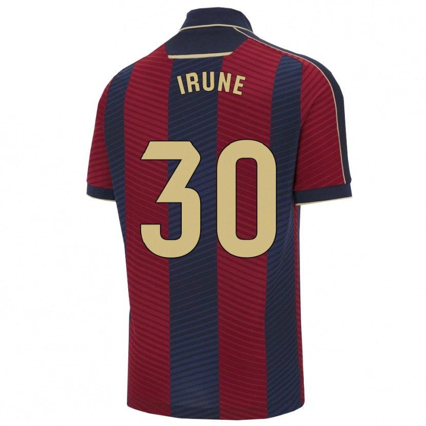 Danxen Enfant Maillot Irune Cervera #30 Rouge Marine Tenues Domicile 2025/26 T-Shirt