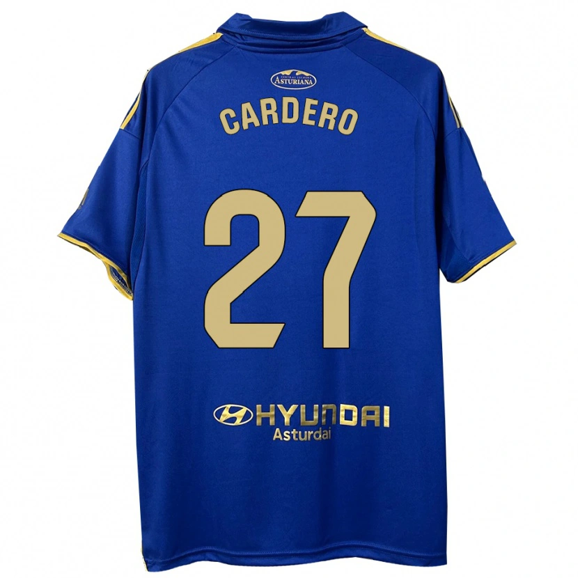 Danxen Enfant Maillot Álex Cardero #27 Bleu Or Tenues Domicile 2025/26 T-Shirt