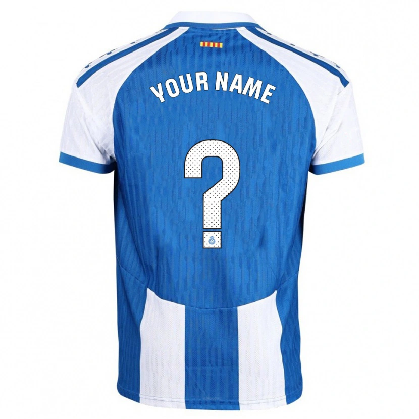 Danxen Enfant Maillot Votre Nom #0 Bleu Blanc Tenues Domicile 2025/26 T-Shirt
