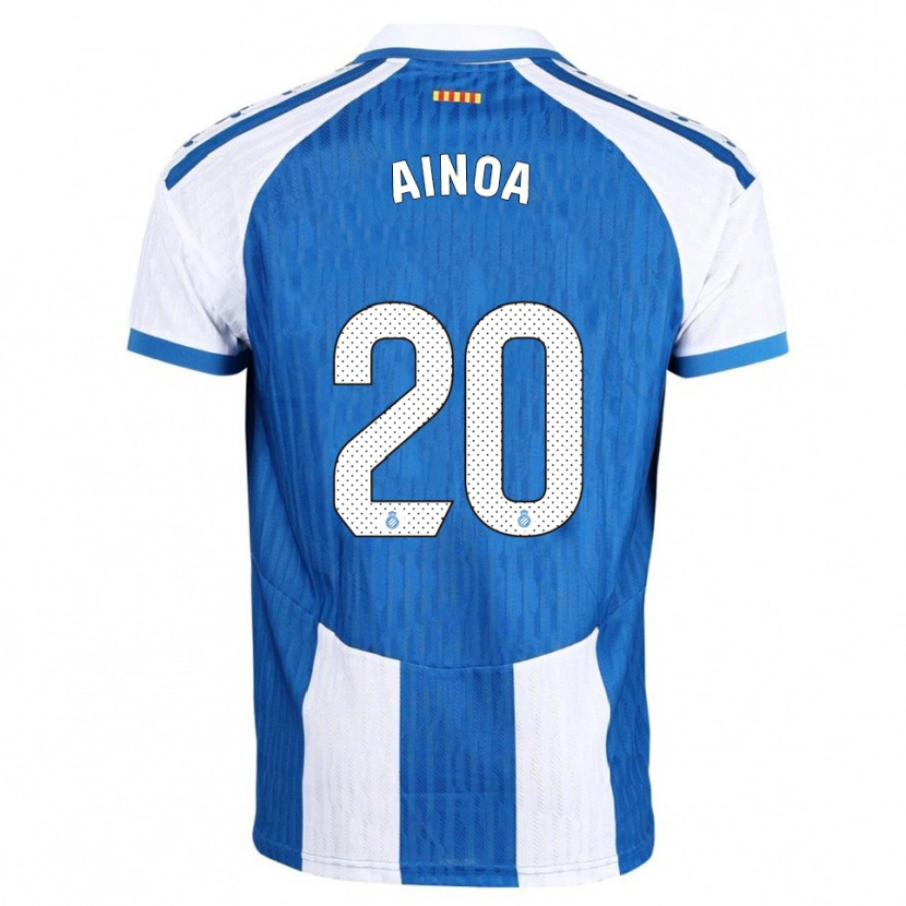 Danxen Enfant Maillot Ainoa Campo Franco #20 Bleu Blanc Tenues Domicile 2025/26 T-Shirt
