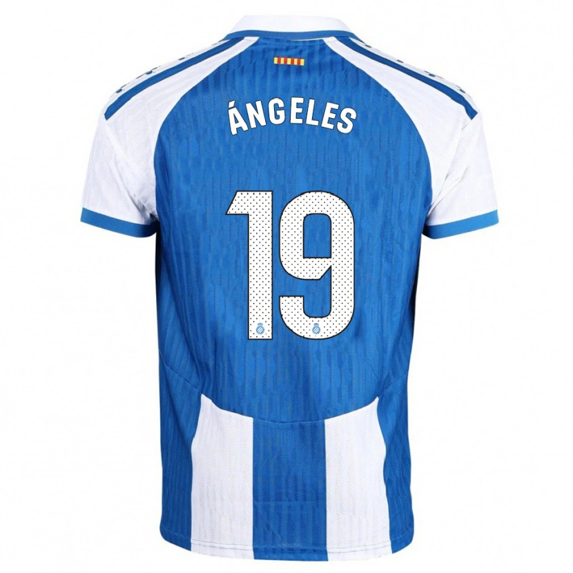 Danxen Enfant Maillot Ángeles Del Álamo Sánchez #19 Bleu Blanc Tenues Domicile 2025/26 T-Shirt