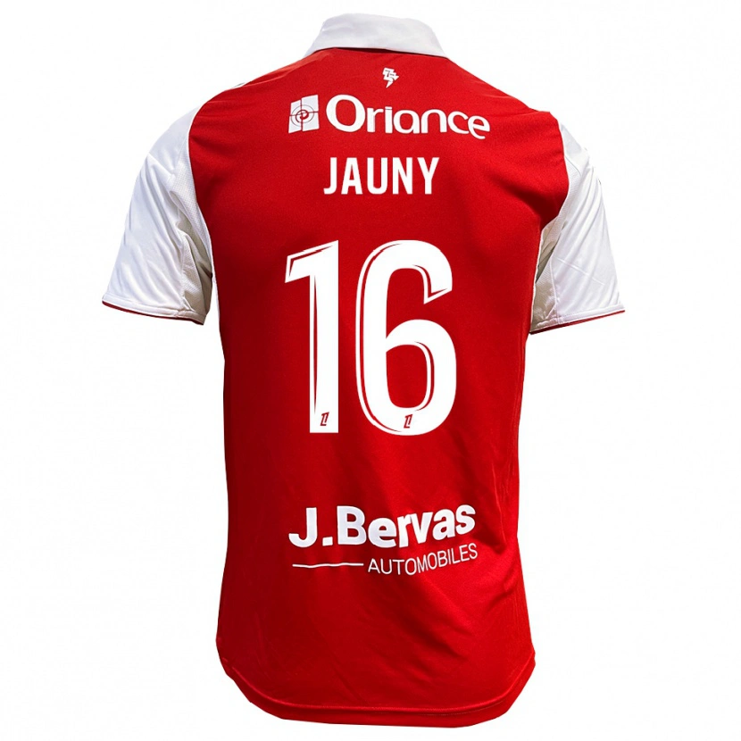 Danxen Enfant Maillot Noah Jauny #16 Rouge Blanc Tenues Domicile 2025/26 T-Shirt