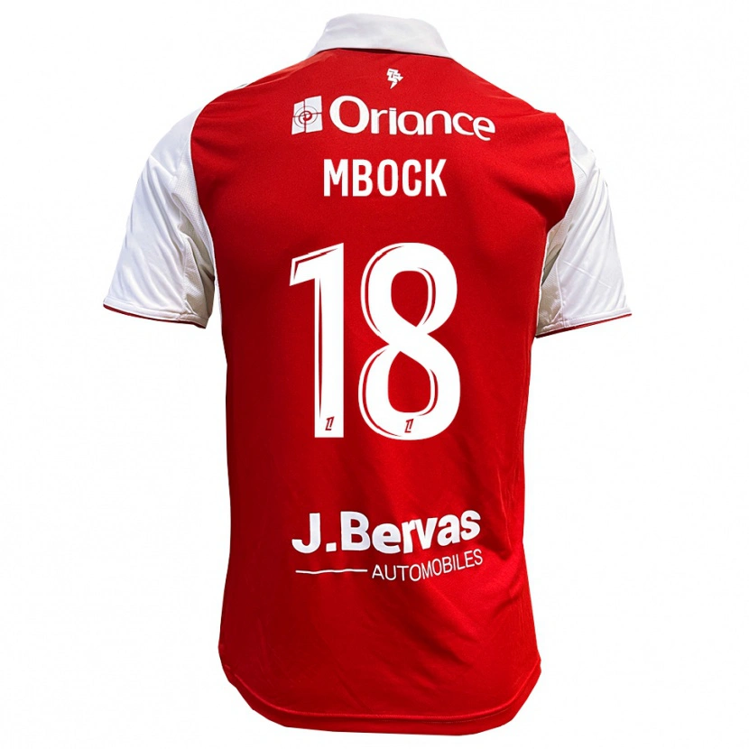 Danxen Enfant Maillot Hianga'a Mbock #18 Rouge Blanc Tenues Domicile 2025/26 T-Shirt