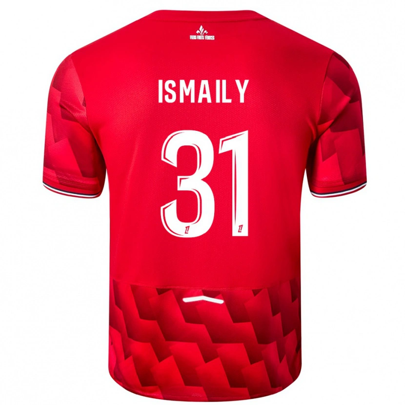 Danxen Enfant Maillot Ismaily #31 Rouge Blanc Tenues Domicile 2025/26 T-Shirt