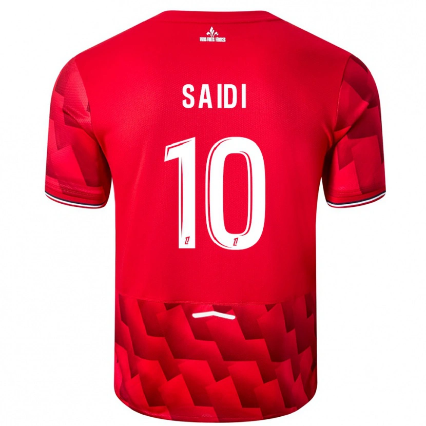 Danxen Enfant Maillot Rachel Saidi #10 Rouge Blanc Tenues Domicile 2025/26 T-Shirt