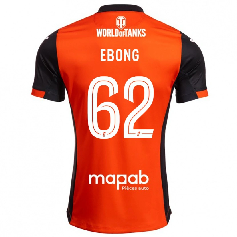 Danxen Enfant Maillot Arthur Avom #62 Noir Orange Tenues Domicile 2025/26 T-Shirt