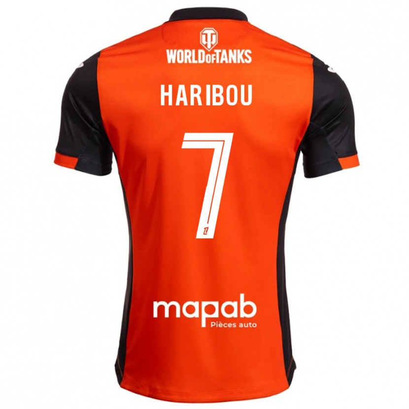 Danxen Enfant Maillot Samir Haribou #7 Noir Orange Tenues Domicile 2025/26 T-Shirt