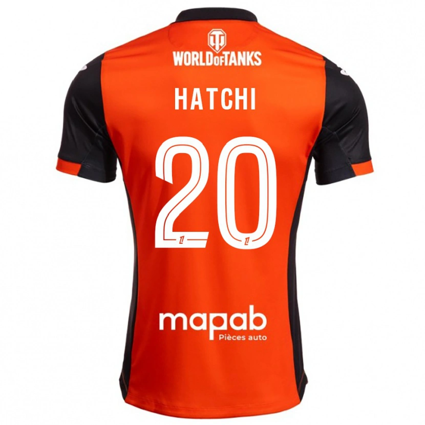 Danxen Enfant Maillot Jérémy Hatchi #20 Noir Orange Tenues Domicile 2025/26 T-Shirt