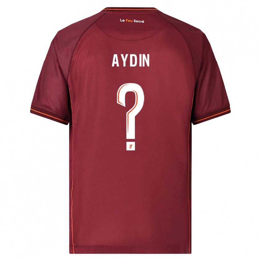 Danxen Enfant Maillot Oguzhan Aydin #0 Bourgogne Blanc Tenues Domicile 2025/26 T-Shirt
