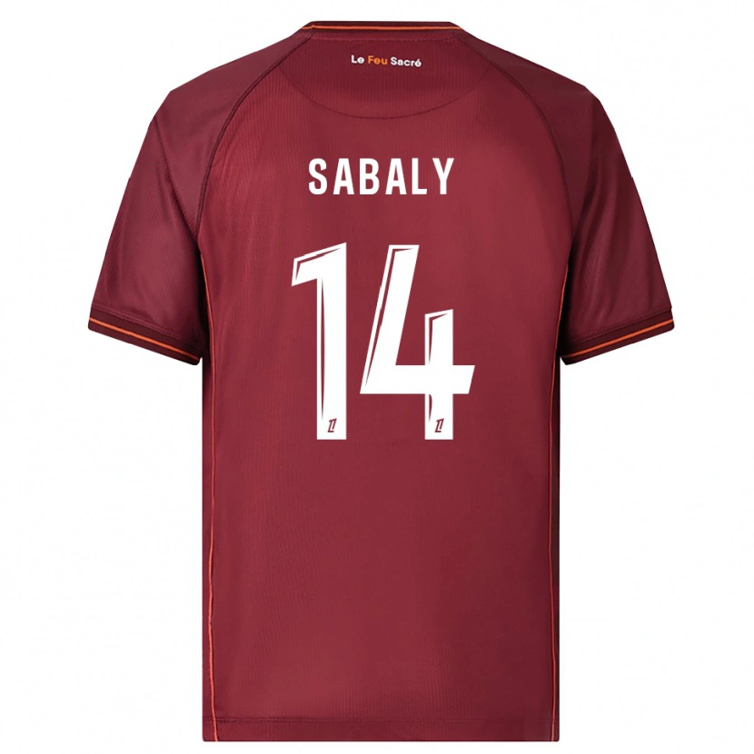 Danxen Enfant Maillot Cheikh Sabaly #14 Bourgogne Blanc Tenues Domicile 2025/26 T-Shirt