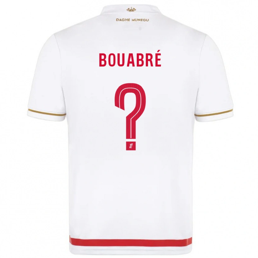 Danxen Enfant Maillot Saïmon Bouabré #0 Rouge Blanc Tenues Domicile 2025/26 T-Shirt