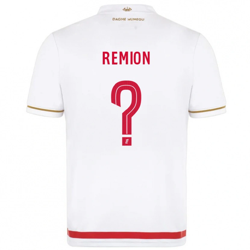 Danxen Enfant Maillot Nathanaël Remion #0 Rouge Blanc Tenues Domicile 2025/26 T-Shirt