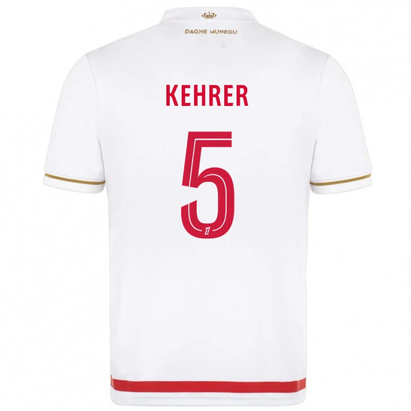 Danxen Enfant Maillot Thilo Kehrer #5 Rouge Blanc Tenues Domicile 2025/26 T-Shirt