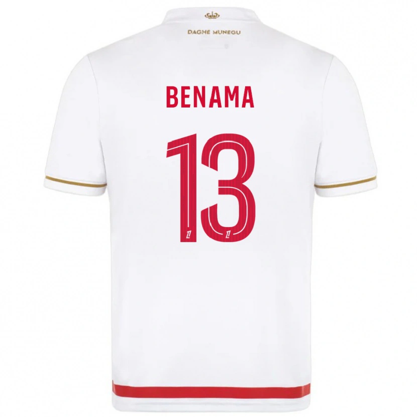 Danxen Enfant Maillot Mayssam Benama #13 Rouge Blanc Tenues Domicile 2025/26 T-Shirt