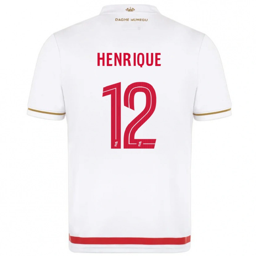 Danxen Enfant Maillot Caio Henrique #12 Rouge Blanc Tenues Domicile 2025/26 T-Shirt
