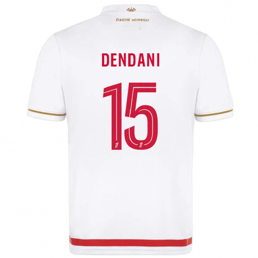 Danxen Enfant Maillot Nacim Dendani #15 Rouge Blanc Tenues Domicile 2025/26 T-Shirt
