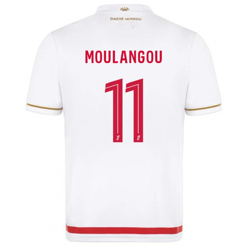 Danxen Enfant Maillot Kenan Moulangou #11 Rouge Blanc Tenues Domicile 2025/26 T-Shirt