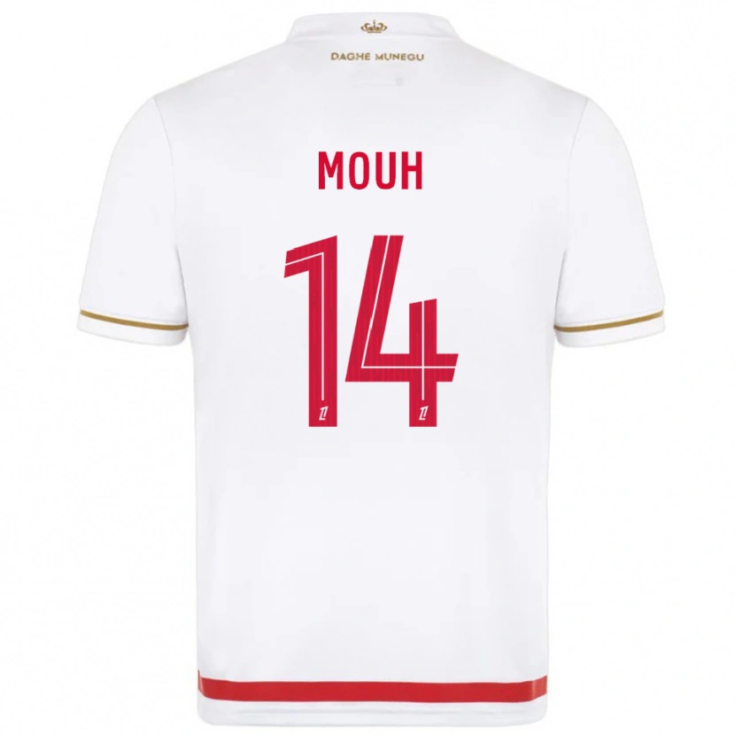 Danxen Enfant Maillot Yasir Mouh #14 Rouge Blanc Tenues Domicile 2025/26 T-Shirt
