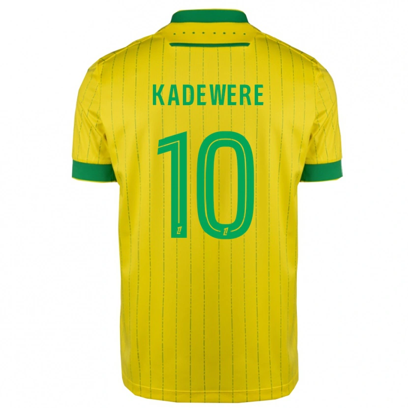 Danxen Enfant Maillot Tino Kadewere #10 Jaune Vert Tenues Domicile 2025/26 T-Shirt
