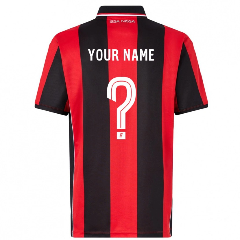 Danxen Enfant Maillot Votre Nom #0 Rouge Noir Tenues Domicile 2025/26 T-Shirt
