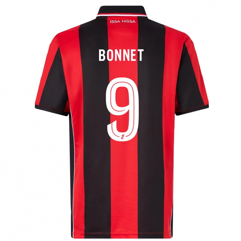 Danxen Enfant Maillot Thomas Bonnet #9 Rouge Noir Tenues Domicile 2025/26 T-Shirt