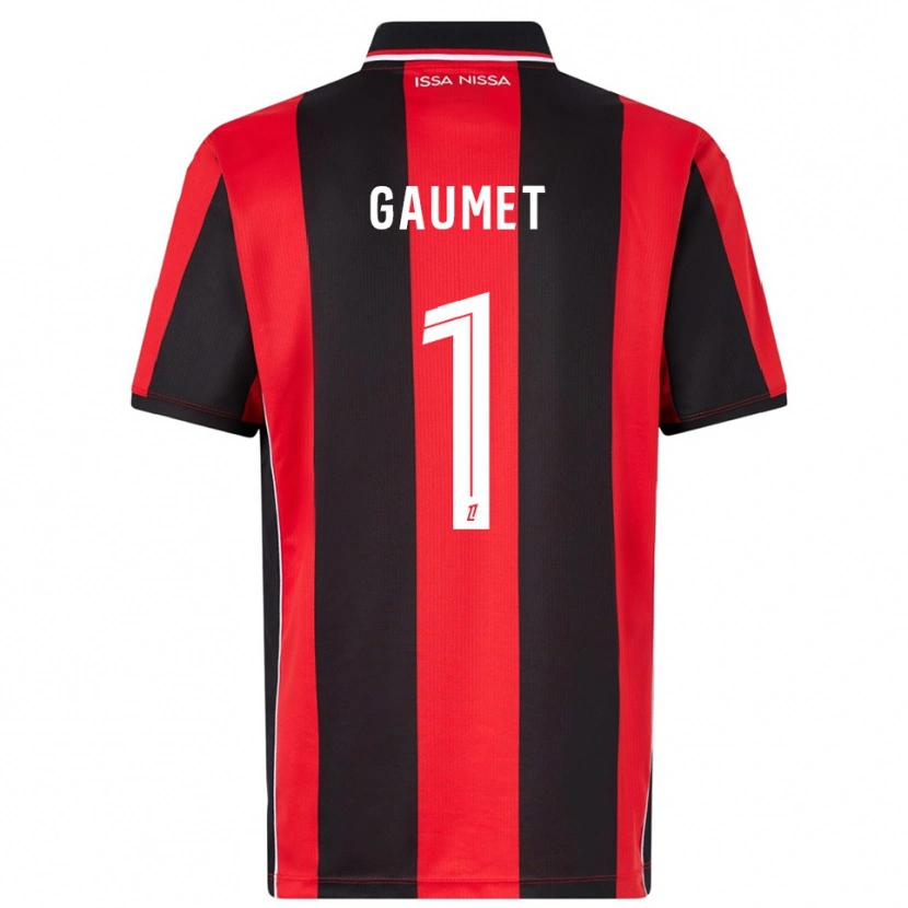 Danxen Enfant Maillot Noa Gaumet #1 Rouge Noir Tenues Domicile 2025/26 T-Shirt