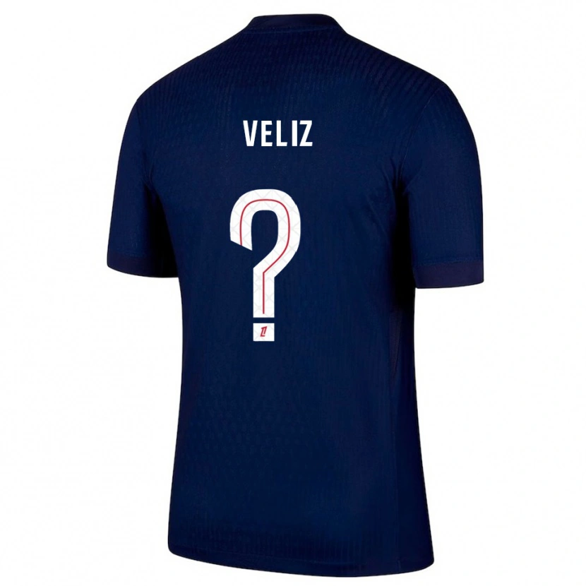 Danxen Enfant Maillot Nehemiah Fernandez Veliz #0 Marine Rouge Tenues Domicile 2025/26 T-Shirt