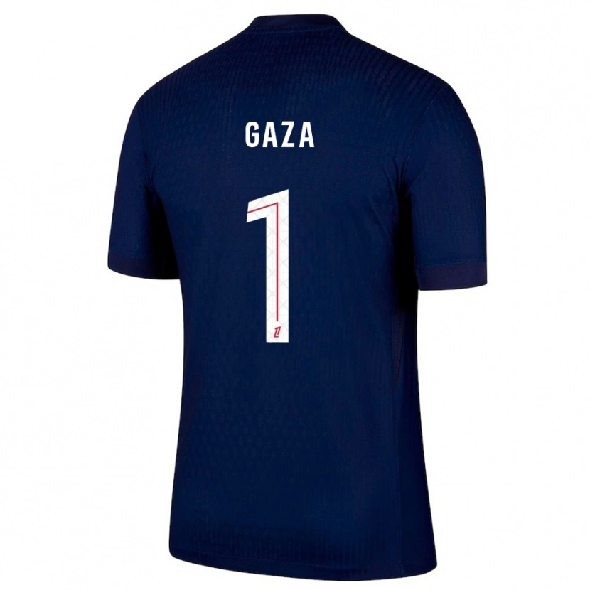 Danxen Enfant Maillot Johnny Gaza #1 Marine Rouge Tenues Domicile 2025/26 T-Shirt