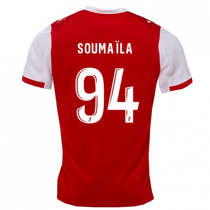 Danxen Enfant Maillot Soumaïla Sylla #94 Rouge Blanc Tenues Domicile 2025/26 T-Shirt