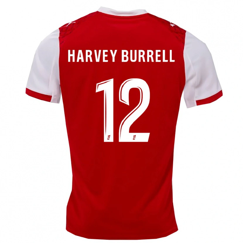 Danxen Enfant Maillot Ezeckiel Zola Ngundu #12 Rouge Blanc Tenues Domicile 2025/26 T-Shirt