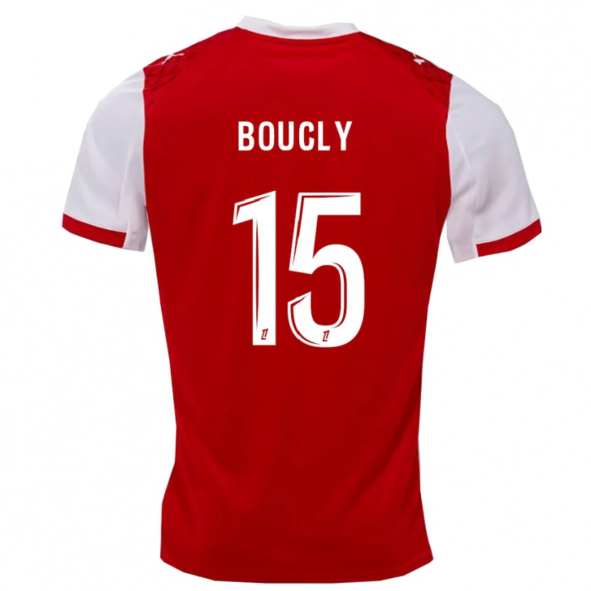 Danxen Enfant Maillot Maïté Boucly #15 Rouge Blanc Tenues Domicile 2025/26 T-Shirt