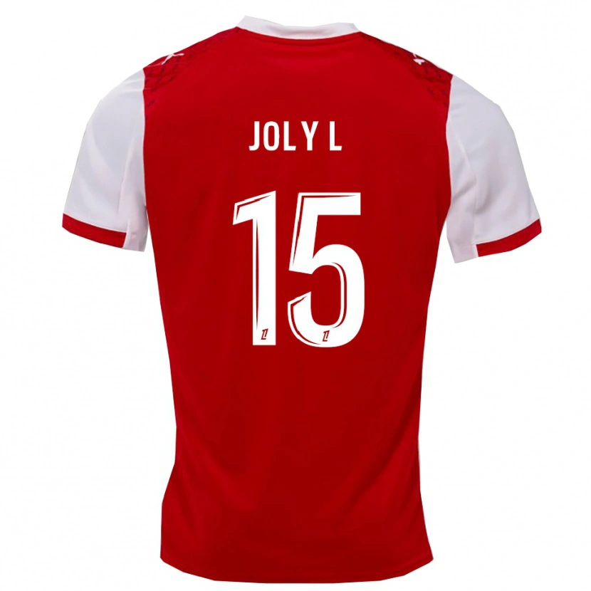 Danxen Enfant Maillot Lou Ann Joly #15 Rouge Blanc Tenues Domicile 2025/26 T-Shirt