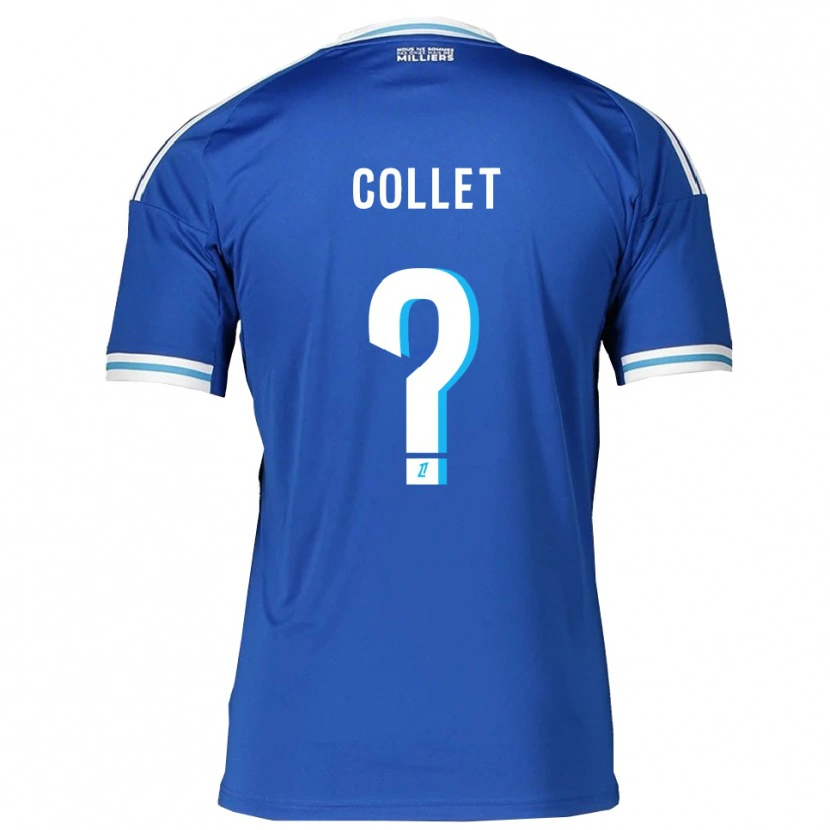 Danxen Enfant Maillot Arthur Tirard Collet #0 Bleu Blanc Tenues Domicile 2025/26 T-Shirt