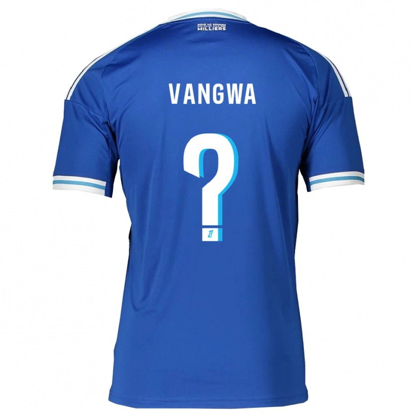 Danxen Enfant Maillot Jilva Vangwa #0 Bleu Blanc Tenues Domicile 2025/26 T-Shirt