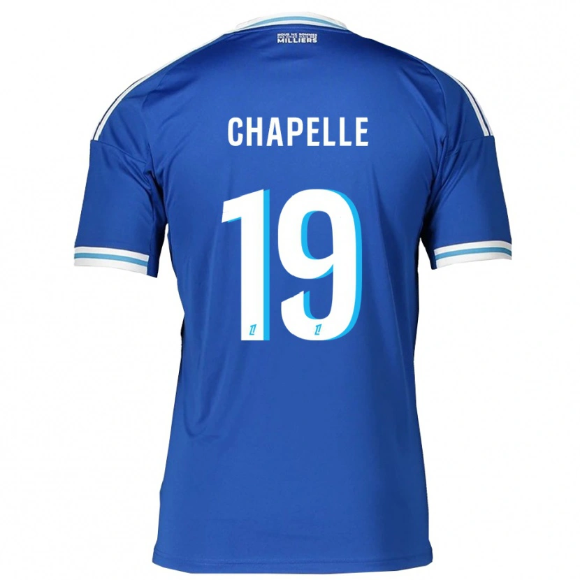Danxen Enfant Maillot Kenza Chapelle #19 Bleu Blanc Tenues Domicile 2025/26 T-Shirt