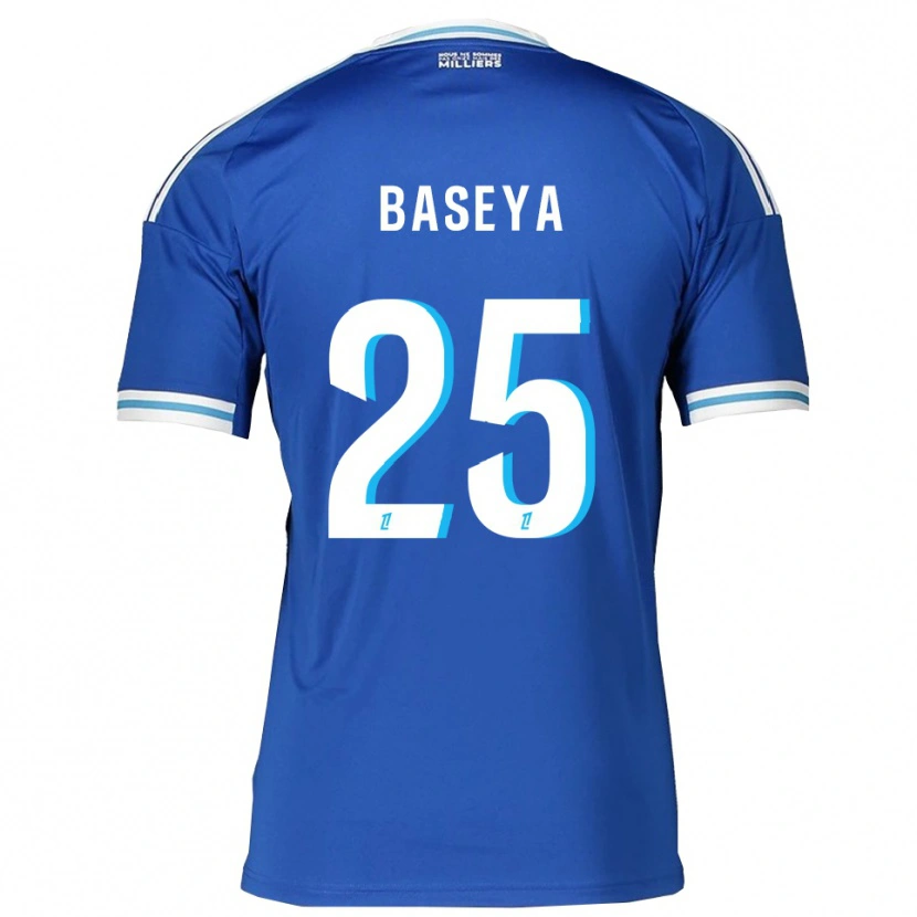 Danxen Enfant Maillot Steven Baseya #25 Bleu Blanc Tenues Domicile 2025/26 T-Shirt