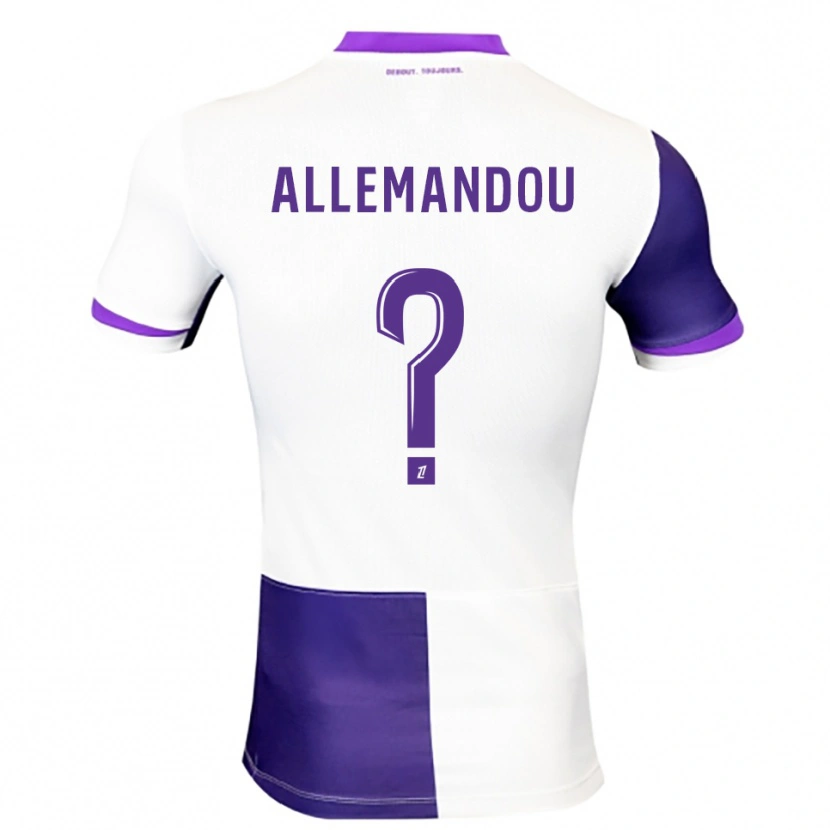 Danxen Enfant Maillot Teddy Allemandou #0 Violet Blanc Tenues Domicile 2025/26 T-Shirt