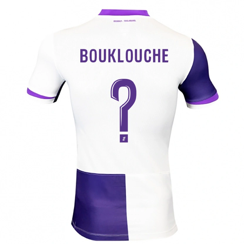Danxen Enfant Maillot Kelyan Bouklouche #0 Violet Blanc Tenues Domicile 2025/26 T-Shirt