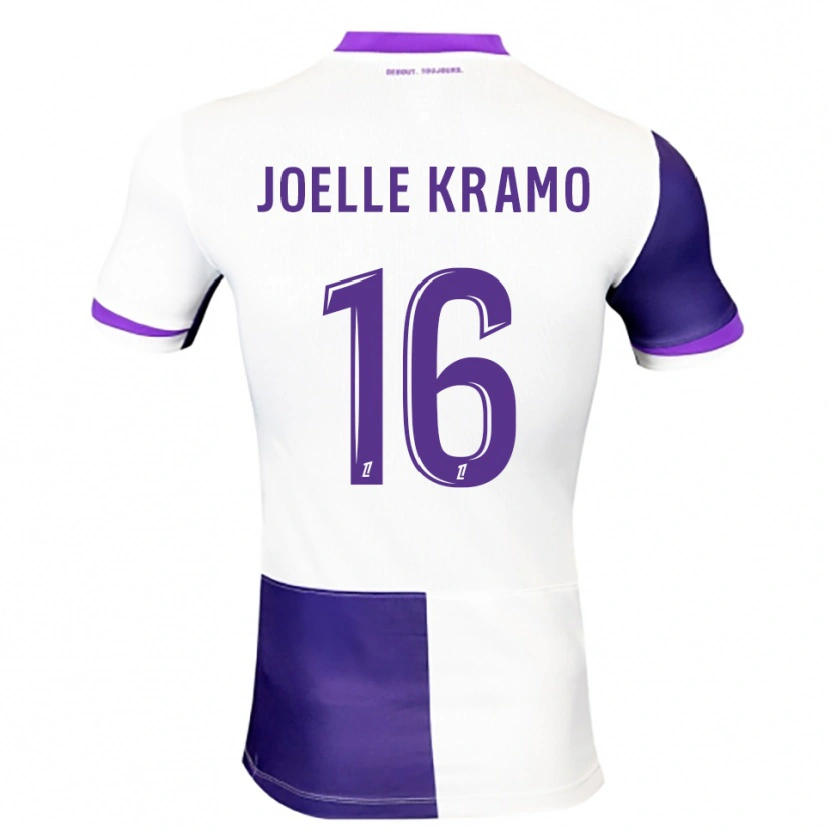 Danxen Enfant Maillot Marie Joelle Kramo #16 Violet Blanc Tenues Domicile 2025/26 T-Shirt