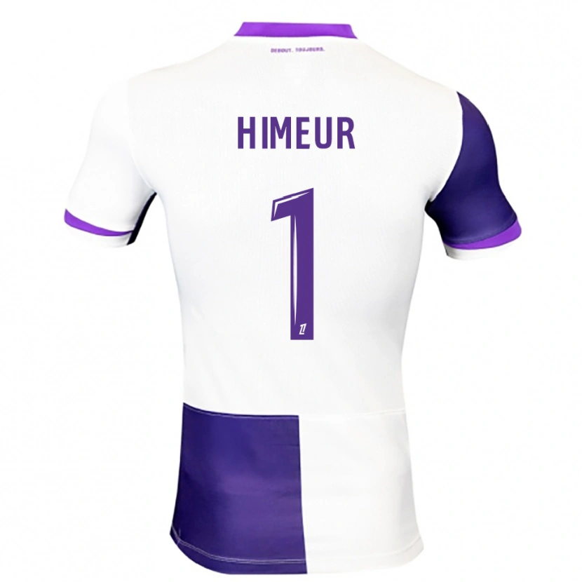 Danxen Enfant Maillot Thomas Himeur #1 Violet Blanc Tenues Domicile 2025/26 T-Shirt