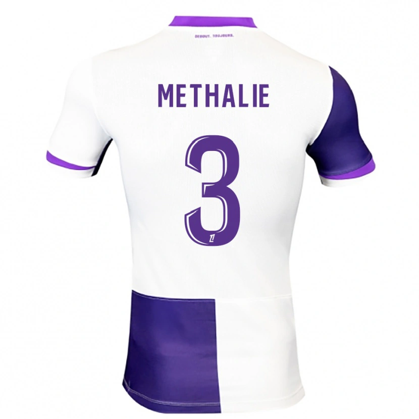 Danxen Enfant Maillot Dayann Methalie #3 Violet Blanc Tenues Domicile 2025/26 T-Shirt