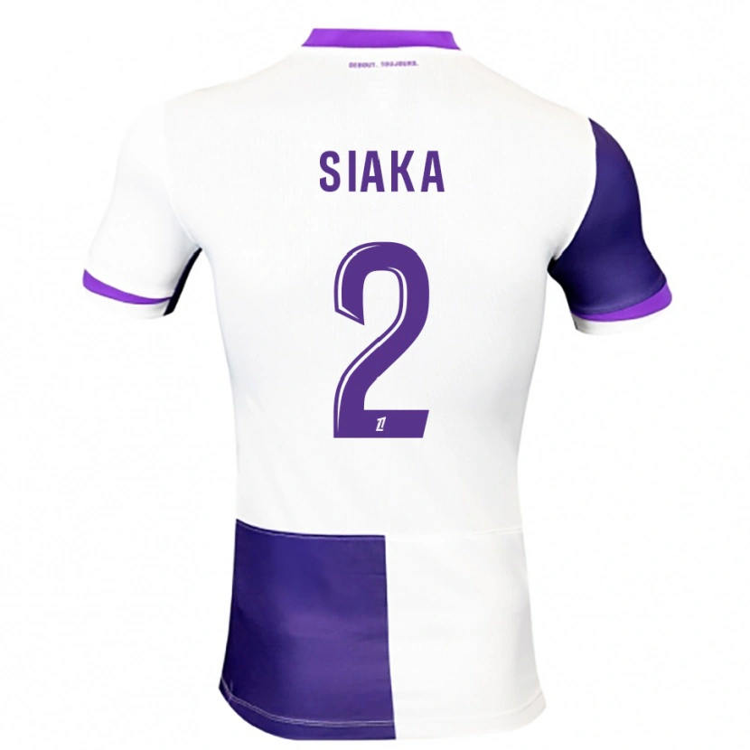 Danxen Enfant Maillot Nazihary Siaka #2 Violet Blanc Tenues Domicile 2025/26 T-Shirt