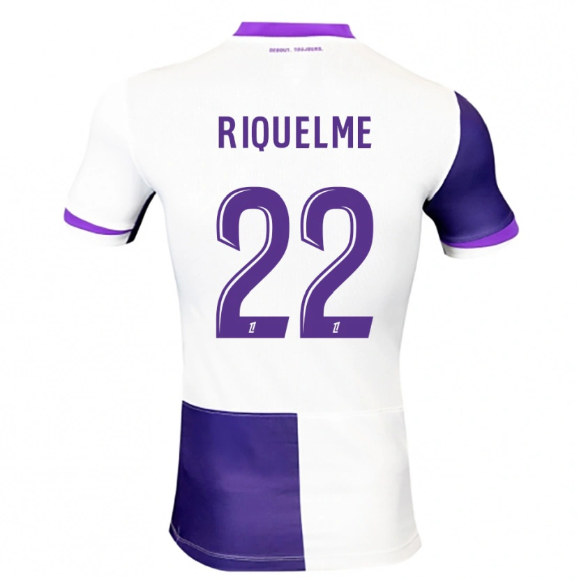 Danxen Enfant Maillot Laura Riquelme #22 Violet Blanc Tenues Domicile 2025/26 T-Shirt