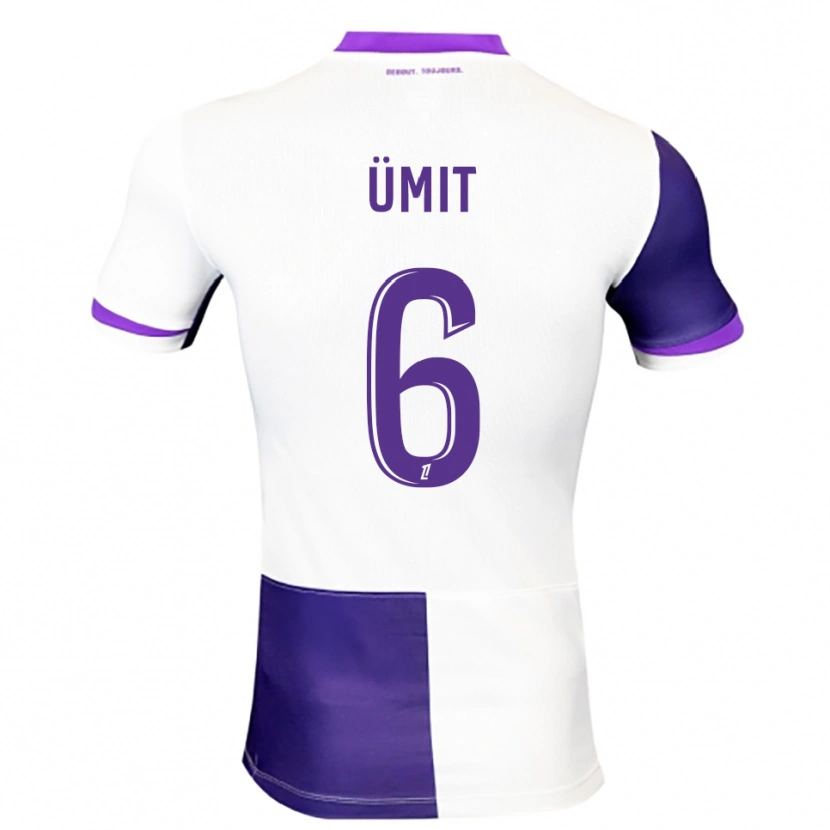 Danxen Enfant Maillot Ümit Akdağ #6 Violet Blanc Tenues Domicile 2025/26 T-Shirt
